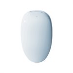 TOTO® NEOREST® NX1 Toilette à double chasse 1,0 ou 0,8 GPF avec siège de bidet intégré et EWATER+®, coton blanc - MS900CUMFG#01