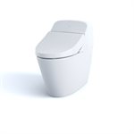 Siège de bidet TOTO® WASHLET® G400 avec toilette intégrée à double chasse 1,28 ou 0,9 GPF avec PREMIST, coton blanc - MS920CEMFG#01