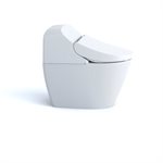 Siège de bidet TOTO® WASHLET® G400 avec toilette intégrée à double chasse 1,28 ou 0,9 GPF avec PREMIST, coton blanc - MS920CEMFG#01