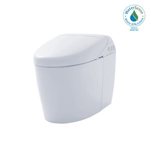 Toilette NEOREST® RH à double chasse 1,0 ou 0,8 GPF avec siège de bidet intercalé et EWATER+, coton blanc- MS988CUMFG#01