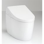 Toilette NEOREST® AH à double chasse 1,0 ou 0,8 GPF avec siège de bidet intercalé et EWATER+, coton blanc- MS989CUMFG#01
