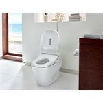 TOTO® Neorest® 700H Dual Flush 1.0 or 0.8 GPF ADA Height Toilet with Integrated Bidet Seat and ewater+®, Cotton White - MS992CUMFG#01