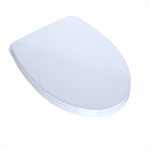 TOTO SoftClose Non Slamming, Slow Close Elongated Toilet Seat and Lid, Cotton White - SS124#01