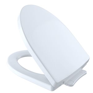 TOTO® Soirée® SoftClose® Non Slamming, Slow Close Elongated Toilet Seat and Lid, Cotton White - SS214#01