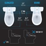 Siège de toilette bidet électronique TOTO® WASHLET® A100 avec couvercle SoftClose®, allongé, coton blanc - SW2014#01
