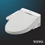 Siège de toilette bidet électronique TOTO® WASHLET® C100 avec PREMIST, rond, coton blanc- SW2033R#01