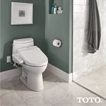 TOTO® WASHLET® C100 Electronic Bidet Toilet Seat with PREMIST, Round, Sedona Beige- SW2033R#12