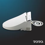 TOTO® WASHLET® C200 Electronic Bidet Toilet Seat with PREMIST and SoftClose® Lid, Round, Cotton White- SW2043R#01