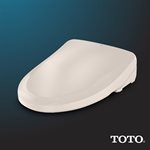 TOTO® WASHLET® S500e Electronic Bidet Toilet Seat with EWATER+® Bowl and Wand Cleaning, Classic Lid, Elongated, Sedona Beige - SW3044#12
