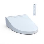 Siège de toilette bidet électronique TOTO® C5 WASHLET®+ Ready avec nettoyage PREMIST et EWATER+, allongé, coton blanc - SW3084T40 #01