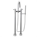 TOTO® Two-Handle Freestanding Tub Filler, Polished Chrome - TB100DF#CP