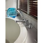 TOTO® Wyeth™ Two Handle Deck-Mount Roman Tub Filler Trim with Hand Shower, Polished Chrome - TB230S#CP