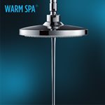TOTO® G Series 2.5 GPM Two Spray Function 8.5 inch Round Showerhead with COMFORT WAVE and WARM SPA, Polished Chrome - TBW01004U1#CP