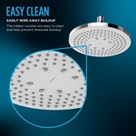 TOTO® G Series 2.5 GPM Single Spray 8.5 inch Square Showerhead with COMFORT WAVE Technology, Polished Chrome - TBW02003U1#CP