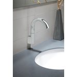 TOTO® Gooseneck Wall-Mount ECOPOWER® 0.35 GPM Electronic Touchless Sensor Bathroom Faucet, Polished Chrome - TEL163-D20E#CP