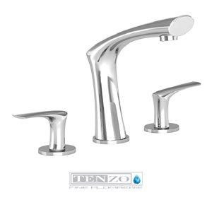 Fluvia 8in lavatory faucet chrome with (W / O overflow) drain