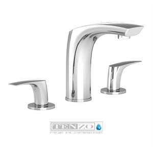 Nuevo 8in lavatory faucet chrome with (W / O overflow) drain