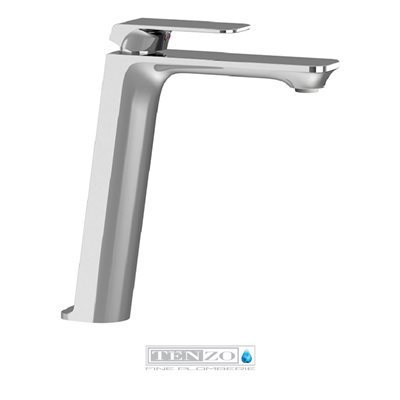 Quantum single hole tall lavatory faucet chrome with (overflow) drain