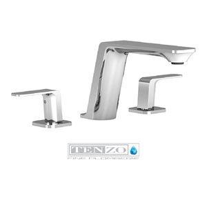 Quantum 8in lavatory faucet chrome with (W / O overflow) drain