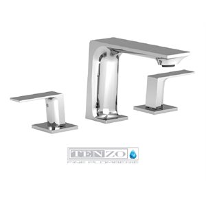 Slik 8in lavatory faucet chrome with (overflow) drain