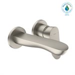 TOTO® GO 1.2 GPM Wall-Mount Single-Handle Bathroom Faucet with COMFORT GLIDE™ Technology, Brushed Nickel - TLG01310U#BN