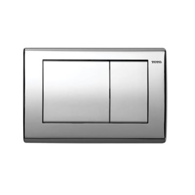 TOTO® Rectangular Convex Push Plate For Select DUOFIT In-Wall Tank System, Polished Chrome - YT820#CP